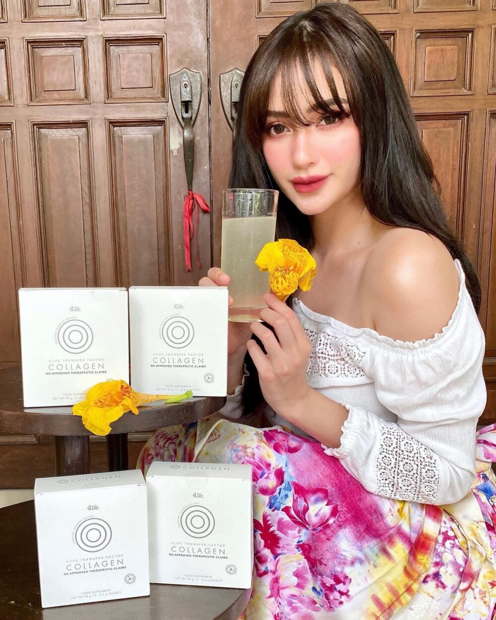 mulher colágeno natural 4life collagen rejuvenecimento